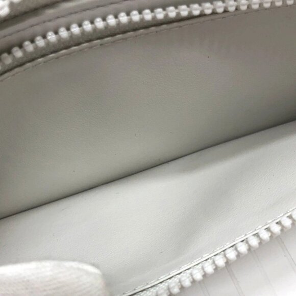 LOUIS VUITTON M80337 Monogram Zippy Wallet Long Wallet Taurillon Clemence White - Picture 15 of 16